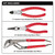 PG173  -  3-PC MIXED PLIERS KIT – 8" LONG NOSE, 7" DIAG. CUTTERS, 10" STRAIGHT JAW