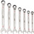 PG166 - 7-PC RATCHETING SAE COMBINATION WRENCH SET, 3/8"-3/4"
