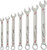 PG152 - ENSEMBLE DE CLÉS COMBINÉES SAE SANS CLIQUET DE 7 PIÈCES, 3/8 "-3/4 PO