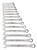 PG152 - ENSEMBLE DE CLÉ COMBINÉE À CLIQUET SAE DE 15 PIÈCES, 1/4 » À 1 »