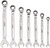 PG159 - 7-PC RATCHETING METRIC COMBINATION WRENCH SET, 8MM-17MM