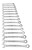 15-PC RATCHET COMBO WRENCH-METR