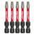 5PK SQ RECESS #2 2" PWR BIT