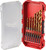 PG118 - 15-PC SHOCKWAVE IMPACT DUTY™ RED HELIX™ TITANIUM DRILL BIT SET, 1/16" – 3/8"