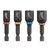 4PC 1-7/8" MAG NUT DR SET