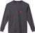 HEAVY DUTY POCKET T-SHIRT - LONG SLEEVE, GRAY - LARGE