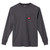 HEAVY DUTY POCKET T-SHIRT - LONG SLEEVE, GRAY - MEDIUM