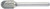 MSTSC6L6DC 5/8 CYL RADIUS 6  LONG BURR