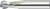 PG103 - 10162 1/2 RADIATION ARBRE ALLUCICUT DE 6" DE LONG