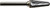 PG116 - 15400 1/2 14° INC. RAD. CONE DBLCUT PG116 - 15400 1/2 14° INC. RAD. CONE DBLCUT