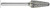 PG109 - 15462 1/2 14° INC. RAD. CONE ALUCUT 6" LONG