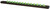 PG205 - 3/8" DR. 1-ROW LOCK-A-SOCKET RAIL, HOLDS 14 SOCKETS, MATTE BLACK W/GREEN POSTS