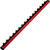 PG221 - 1/2" DR. 1 RANGÉE DE RAIL À DOUILLE, CONTIENT 16 DOUILLES, ROUGE