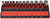 "RTE-DOUILLE PEU PROFONDE ET PROFONDE SAE DRIVE DE 3/8 ", 1/4 " - 1 ", 26 PIQUETS (ROUGE)
