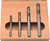 PG112 - 4-PC CARBIDE TIP DRILL BIT SET, 3MM, 4MM, 6MM, 7MM