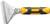 PG124 - GRATTOIR EXTRA ROBUSTE DE 8 » DE LONG, LAME DOUBLE TRANCHANT DE 4 » DE LARGE, EXTRÉMITÉ DE FRAPPE EN ACIER, POIGNÉE EN CAOUTCHOUC