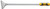 PG124 - 24" LONG EXTRA HEAVY DUTY SCRAPER, 4" WIDE DUAL-EDGE BLADE, STEEL STRIKING END, RUBBER GRIP