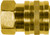 COUPLER  3/8" Q/C FNPT BRASS