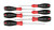 6 pièces SoftFinish X Heavy Duty Slotted et Phillips Screwdriver Set