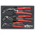 3 Piece Classic Grip Adjustable Water Pump Pliers Tray Set