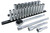 25 Piece 1/2" Drive Deep Socket Set - Metric