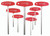 8 pièces Soft Grip Hex T-Handle Set