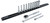 13 Piece Professional Series Socket and Ratchet Set with 3 and 6 Inch Extension Bars - SAE