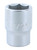 6 Point - 1/4 Inch Drive Socket - 1/2" x 25mm