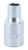 6 Point - 1/4 Inch Drive Socket - 7/32" x 25mm