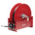 Enrouleur de tuyau de rembobinage de printemps avec ensemble de guidage de rouleau de vent inférieur c / w 50 ' x 3/4 " ID Tuyau de carburant (50 psi) avec 3/4 " NPT Extrémité filetée mâle et arrêt du tuyau (joints FKM en pivot)