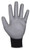 PawZ®  Black Nylon Knit Shell Gloves - Polyurethane Palm Coating - Med - Retail