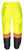 Rain Pants, Class E Complaint Yellow with 2" Reflective Contrasting Trim - Lrg