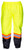 Rain Pants, Class E Complaint Yellow with 2" Reflective Contrasting Trim - Lrg