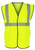 Gilet, classe 2 Orange avec ruban réfléchissant de 2" - XLrg