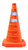 Collapsible Traffic Cone Solid Orange with Reflective Material - 18"