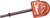 PG316 - AL SKIN ZIPPER DOOR SKINNER TOOL (RED)