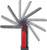 FLIPMATE™, 500 LUMENS COMPACT MULTIFONCTION RECHARGEABLE FEU DE TRAVAIL, ROUGE