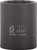 PG138 - 1/2" DR. 12 PT. 1" IMPACT SOCKET