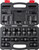 PG137 - 13-PC PRISE 1/2" ENSEMBLE DE DOUILLES D’IMPACT UNIVERSELLES STANDARD DE 6 PTS, 12 MM-24 MM