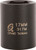 PG140  -  3/8" DR. 17MM IMPACT SOCKET