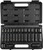 PG134 - 29-PC 3/8" DRIVE METRIC 6 PT. STANDARD & DEEP MASTER IMPACT SOCKET SET, 8-22MM + (1) UNIVERSAL JOINT