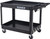 PG204 - LARGE HEAVY-DUTY 2-SHELF UTILITY CART, 500 LBS CAPACITY, 46" W X 26" D X 39.4" H