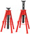 PG227  -  10-TON PAIR OF PIN-STYLE JACK STANDS, 27-9/16" TO 46-7/8"