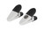 2 pc. Clips magnétiques blancs