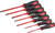 7-PC INSULATED SCREWDRIVER SET WITH MAGNETIC TIPS, PHILLIPS #0, #1, #2 & SLOTTED 1/8", 5/32", 7/32", 1/4"