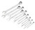 13 pc.12 pt. SAE Ratcheting Combinaison Clé Ensemble