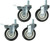 PG269 - 4 PC. 4 PO. ROULETTES PIVOTANTES ROBUSTES
