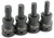 4 pc. 3/4 po. SAE Impact Jumbo Hex Bit Socket Set
