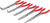 PG176 - ENSEMBLE DE PINCES À NEZ DE 11" DE 5 PIÈCES - PINCES DROITES, 45°, 90°, PLATES ET GRANDES PINCES À BOYAU