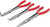 PG183 - 3-PC 11" LONG NOSE PLIERS SET - STRAIGHT, 45°, 90°